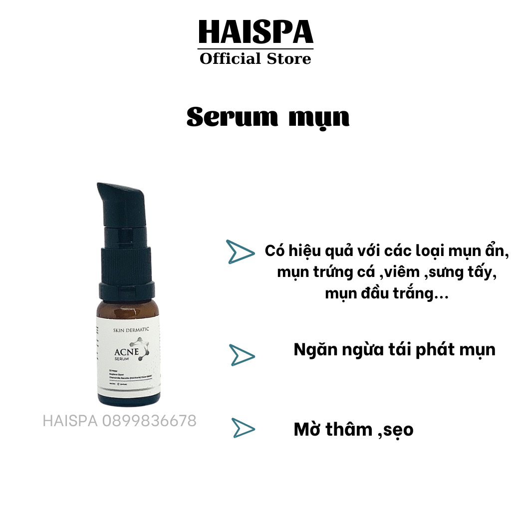 Chấm mụn mủ – Serum mụn làm xẹp mụn sau 2h hiệu quả nhanh chóng