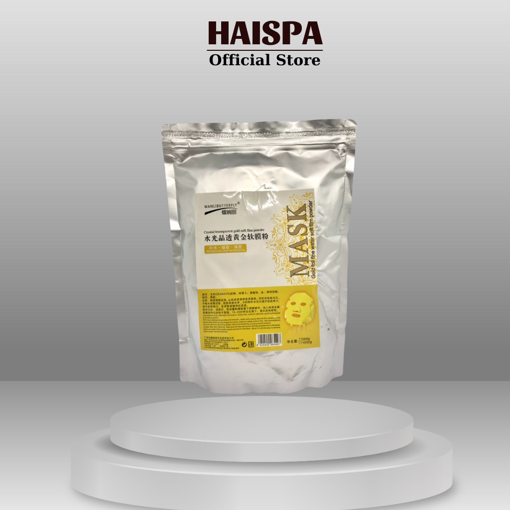 Mặt nạ collagen vàng 24K – Bộ mặt nạ dẻo đắp trắng da, mịn da hiệu quả cho spa