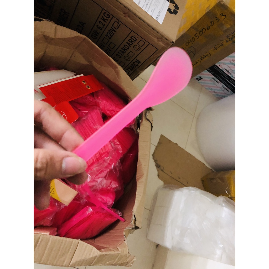 Combo&nbsp;10 Thìa Nhựa Đắp Mặt Nạ – Dụng Cụ Đắp Mặt Nạ Tiện Lợi, Vệ Sinh